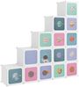 vidaXL Kinderschrank Modular mit 15 Würfeln Weiß PP 340575 Bild 2