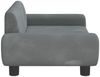 vidaXL Kindersofa Dunkelgrau 70x45x33 cm Samt 3196388 Bild 4