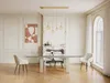 Vente-unique - LUBANA Esstisch Glas TransparentBeige - B 100 cm x H 76 cm x L 225 cm270 cm180 cm Bild 3