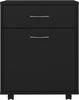 vidaXL Rollschrank Schwarz 45x38x54 cm Holzwerkstoff 808441 Bild 4