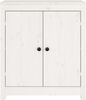 Sideboards 2 Stk. 70 x 35 x 80 cm Massivholz Kiefer Weiß Bild 5