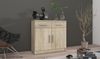 Kommode Sideboard PARIS 2F-2S Wohnwand Wohnzimmer Anbauwand Sonoma Eiche Bild 3
