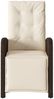 vidaXL Gartensessel mit Fußteil 2 Stk. Verstellbar Braun Poly Rattan 365194 Bild 5