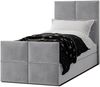 AX LIVING Boxspringbett Grau Aleyna Bett 120 x 200 mit Bettkasten Bild 2