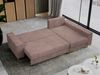 Mks Möbel 'Dorian L-Form' Ecksofa mit Bettkasten, 242 x 138 x 85 cm, Rosa, Cord Bild 4