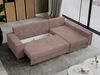 Mks Möbel 'Dorian L-Form' Ecksofa mit Bettkasten, 242 x 138 x 85 cm, Rosa, Cord Bild 3