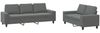 vidaXL 2-tlg. Sofagarnitur Dunkelgrau Stoff 3201899 Bild 2