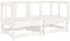vidaXL Ecksofas mit Kissen 2 Stk. Weiß Massivholz Kiefer 825451 Bild 3