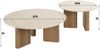 KAWOLA Couchtisch PRETO Set 2-tlg. Keramik weiß rund 30 x 76 x 76 cm Bild 5