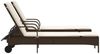 vidaXL Sonnenliegen mit Auflagen 2 Stk. Braun Poly Rattan 3261435 Bild 5