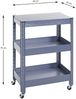 Servierwagen >55118< in blau, Metall - 50x75x32cm (BxHxT) Bild 2