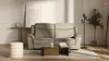 Vente-unique - ADELIO Sofa Leder Beige - B 95 cm x H 102 cm x L 210 cm Bild 2