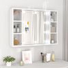vidaXL Spiegelschrank mit LED Weiß 76x15x55 cm 808855 Bild 3