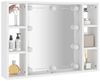 vidaXL Spiegelschrank mit LED Weiß 76x15x55 cm 808855 Bild 2