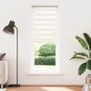 vidaXL Doppelrollo Marmorbeige 85x230 cm Stoffbreite 80,9 cm Polyester 4014700 Bild 2