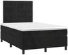 vidaXL Polsterbett mit Matratze & LED Schwarz 120x200 cm Samt [3136115] Bild 3