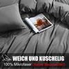 Soifox Kissenbezug 80x80 2er Set Anthrazit Mikrofaser mit Reißverschluss Bild 2