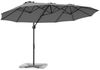 vidaXL Sonnenschirm Anthrazit 372 x 198 x 243 cm 42003377 Bild 3