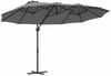 vidaXL Sonnenschirm Anthrazit 372 x 198 x 243 cm 42003377 Bild 2