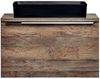 Waschtischunterschrank 80cm mit Keramikbecken PUEBLA-56 in Vintage Oak, B/H/T ca. 80,4/59,5/46 cm Bild 3