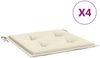vidaXL Gartenstuhl-Kissen 4 Stk. Creme 50x50x4 cm Oxford-Gewebe 314042 Bild 2