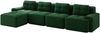 Sofa, 4‑Sitzer modular, Sitzfläche Sitztiefe 74 cm, Cordstoff Grün, boneless Cloud-Komfort,382x177x69 cm Bild 4