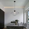 RGB LED Pendelleuchte, Metall schwarz, Käfig Design, H 110 cm Bild 3