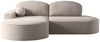 Ecksofa Schlafsofa Sofa GIRONA Stoff Salvador Hellgrau Ottomane Links Bild 2