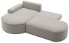 Ecksofa Schlafsofa Sofa GIRONA Stoff Salvador Hellgrau Ottomane Links Bild 4