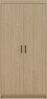 AX LIVING Geölte Eiche Kleiderschrank Storicos 2T 89,7cm Breite, 2 türiger Bild 2