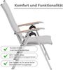 Kettler Multipositionssessel Gartensessel DIAMOND Silber/ Hellgrau Bild 4