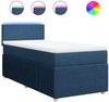 vidaXL Boxspringbett mit Matratze Blau 90x190 cm Stoff 3289610 Bild 2