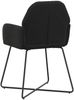 vidaXL Esszimmerstühle 4 pcs Samt (V) Schwarz 55 x 50 x 84 cm 3428378 Bild 5