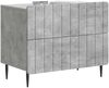 vidaXL Nachttisch Betongrau 62 x 34,5 x 49,5 cm Holzwerkstoff 894318 Bild 2