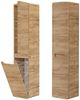 Badezimmer Hochschrank mit Wäschekorb LUTON-56-CRAFT Wotan Eiche Nb, B/H/T ca. 35/170/35cm Bild 5