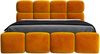 Polsterbett MONAKO 160x200 ohne Matratze mit Bettkasten und Lattenrost. Farbe: Senf 8 Bild 3