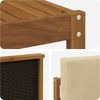 vidaXL Outdoor-Sofagarnitur 5 pcs Natur und Beige Massivholz Akazie 3383984 Bild 5