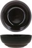 18tlg. Teller Set Reactive Glaze Black 6 Pers. Steingut Teller Schale Schwarz Bild 4