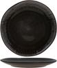 18tlg. Teller Set Reactive Glaze Black 6 Pers. Steingut Teller Schale Schwarz Bild 2