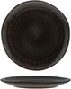 18tlg. Teller Set Reactive Glaze Black 6 Pers. Steingut Teller Schale Schwarz Bild 3