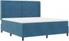 vidaXL Boxspringbett mit Matratze mit Kopfteil Blau 180x200 cm Samt 3342078 Bild 4