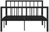 vidaXL Bettgestell Schwarz Metall 120x200 cm 284570 Bild 3