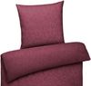 Carpe Sonno Damast Bettwäsche aus 100% Baumwolle - Ornamente Modern, Bordeaux, 135x200 cm + 1x (80x80 cm) Bild 2