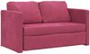 vidaXL Bodensofa mit Schlaffunktion Weinrot 122x204x55 cm Samt 353960 Bild 4