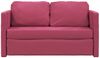 vidaXL Bodensofa mit Schlaffunktion Weinrot 122x204x55 cm Samt 353960 Bild 5