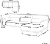 Ecksofa SIMOS Weiß Linksseitig Bild 2