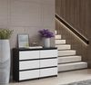Furnica Kommode grifflose Schubladenkommode - Anthrazit Grau H70cm B100cm T33cm Bild 2