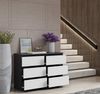 Furnica Kommode grifflose Schubladenkommode - Anthrazit Grau H70cm B100cm T33cm Bild 3