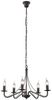 Landhaus LED Kronleuchter 5-flammig Metall in Rostoptik Ø 55cm Bild 2