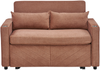 2-Sitzer Schlafsofa H 73 x T 195 x B 134 cm aus Stoff in Orange mit USB-Anschluss und Schlaffunktion Bild 4